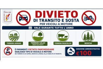 UVSI: divieto transito e sosta su terreni agrari