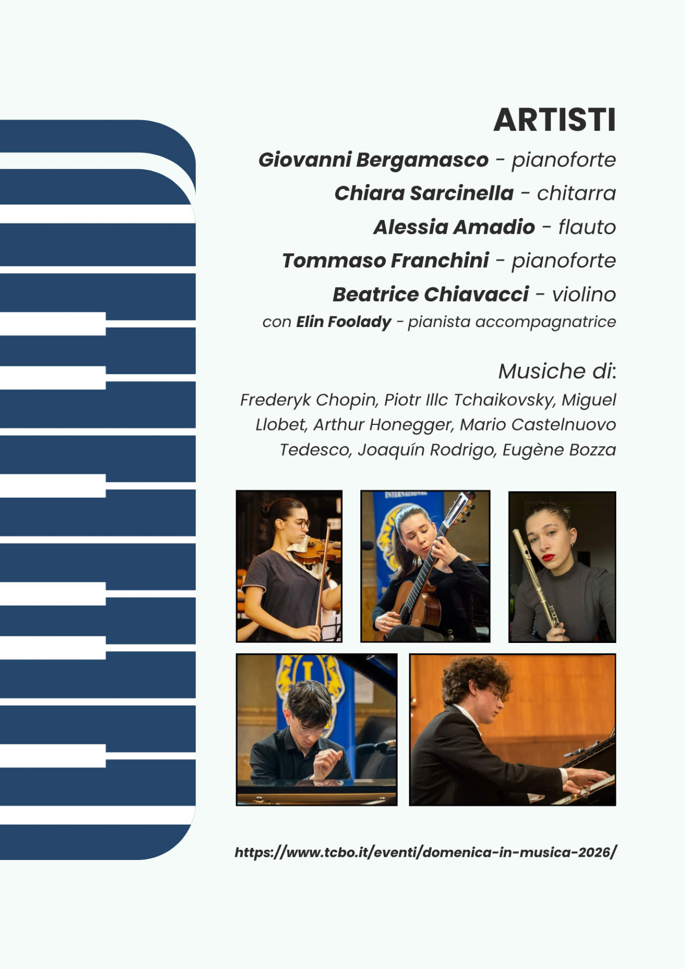 Domenica in Musica 2026 Cartolina retro