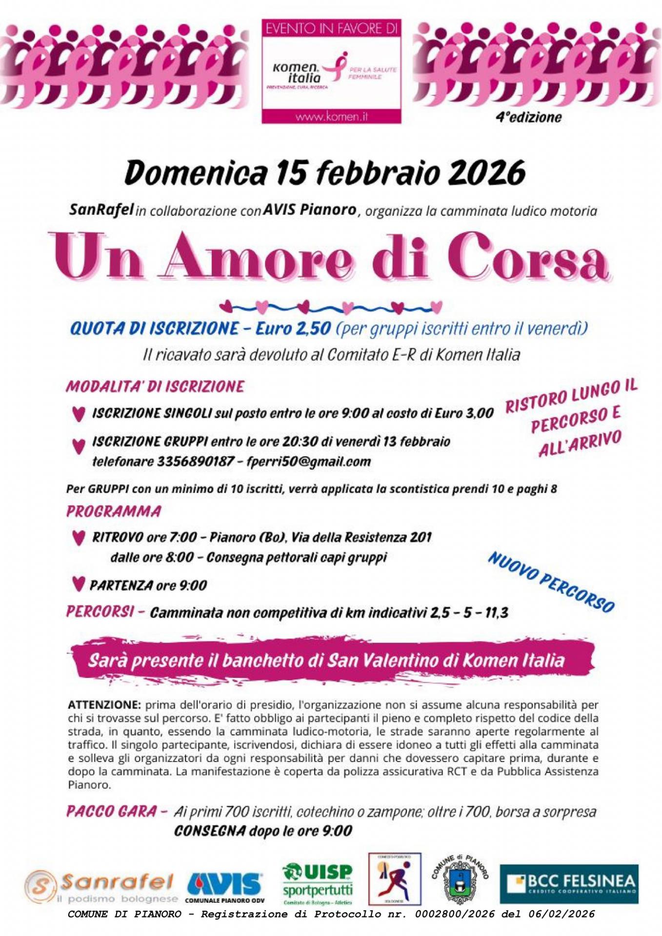 volantino del programma